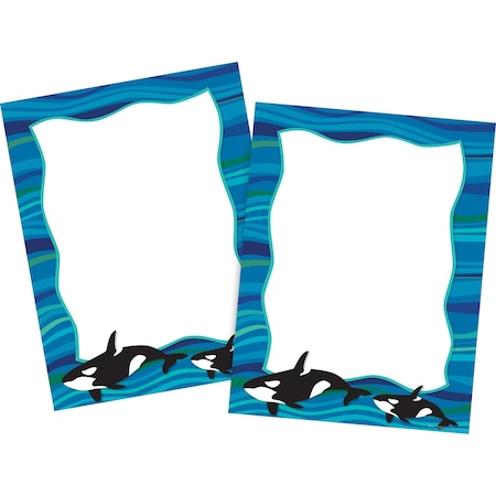 Barker Creek Sea & Sky Whales Computer Paper, 100 sheets/Package 3883
